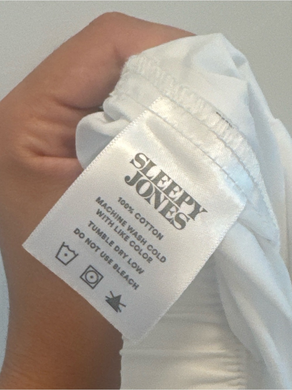 100% Cotton Sleepy Jones Marina Pajama Set Women’s Xs White Navy Piping Nwot — image 8 of 8